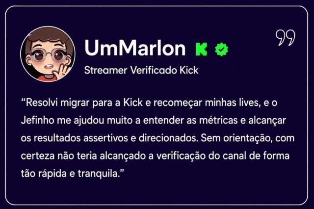 Avaliação 05 - UmMarlon - Site Jeffinho Gamer Soluções para Streamers