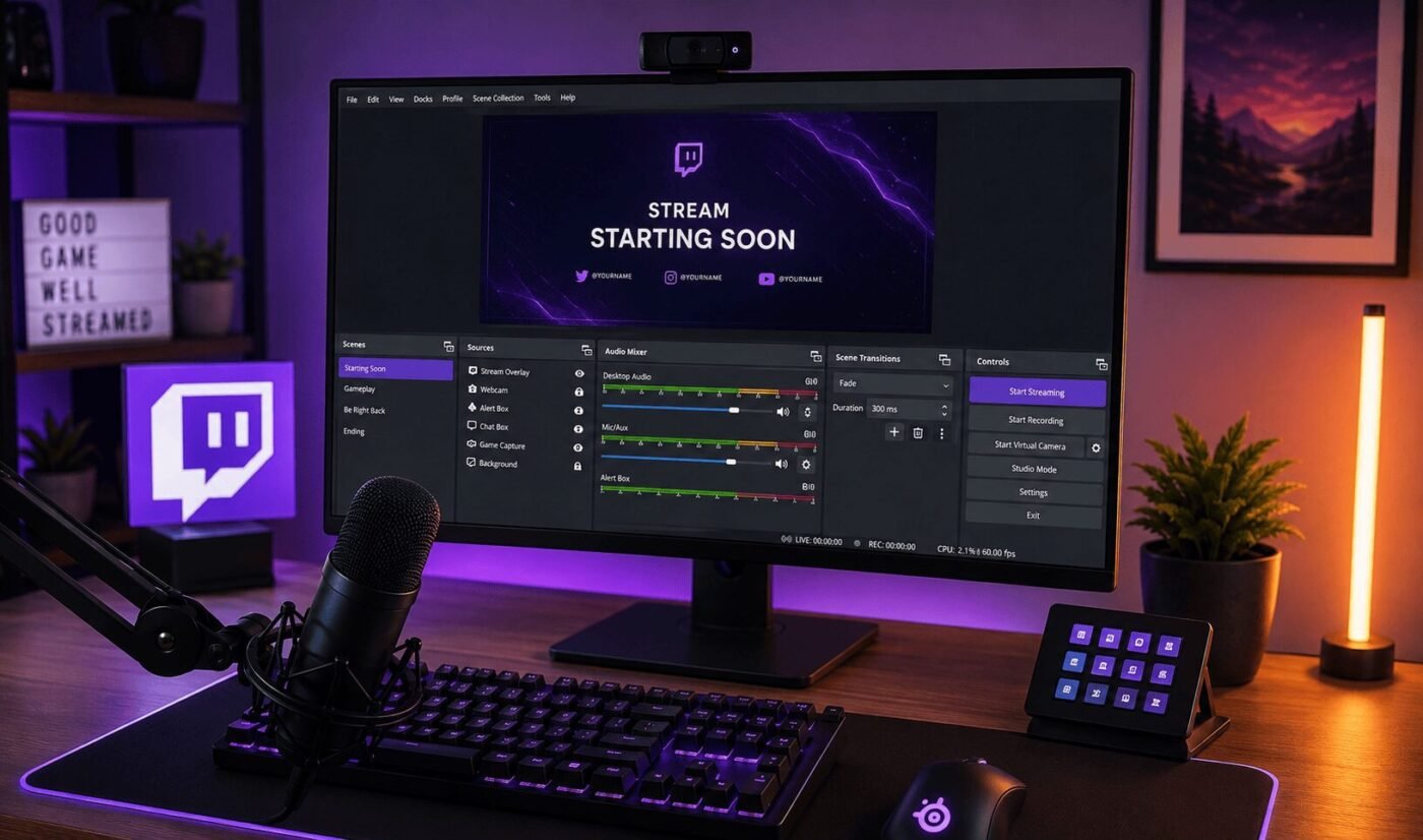 Como configurar OBS para Twitch - Jeffinho Gamer Soluções para Streamers (1)